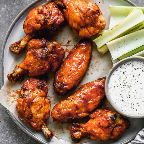 Oven Baked Kickin’ Chicken Wings